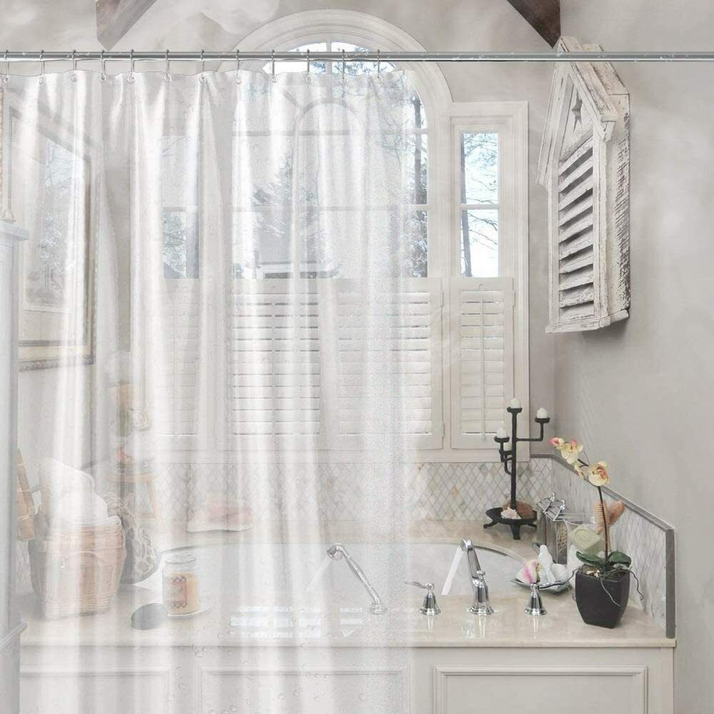 Waterproof Shower Curtain Liner, Eco-Friendly, Clean and Rust-Proof 72"x72"